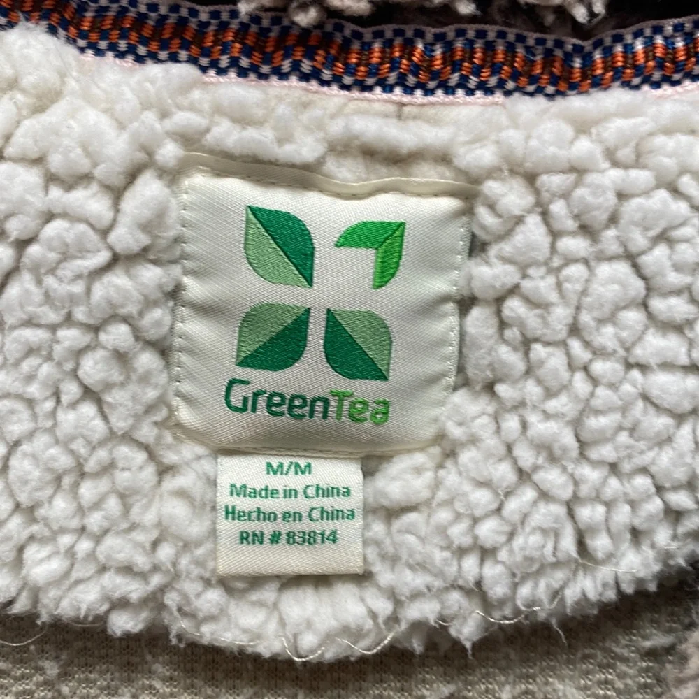 Green Tea Fleece quarter zip size Medium. - Picture 3 of 5